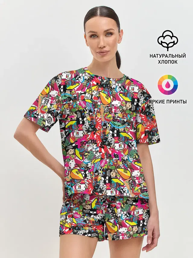 Женская пижама с шортами