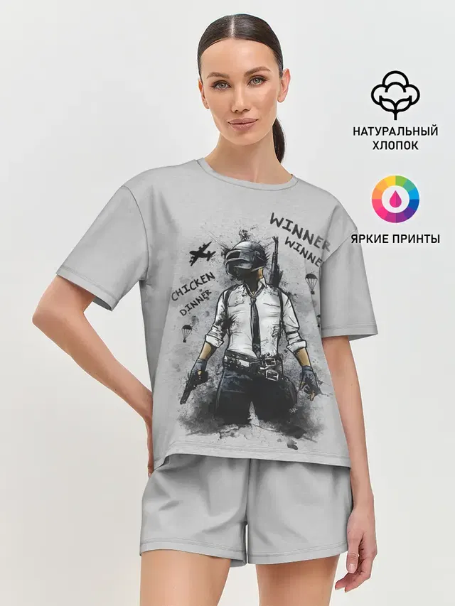 Женская пижама с шортами