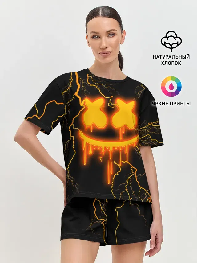 Женская пижама с шортами