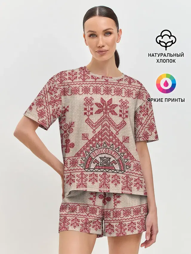 Женская пижама с шортами