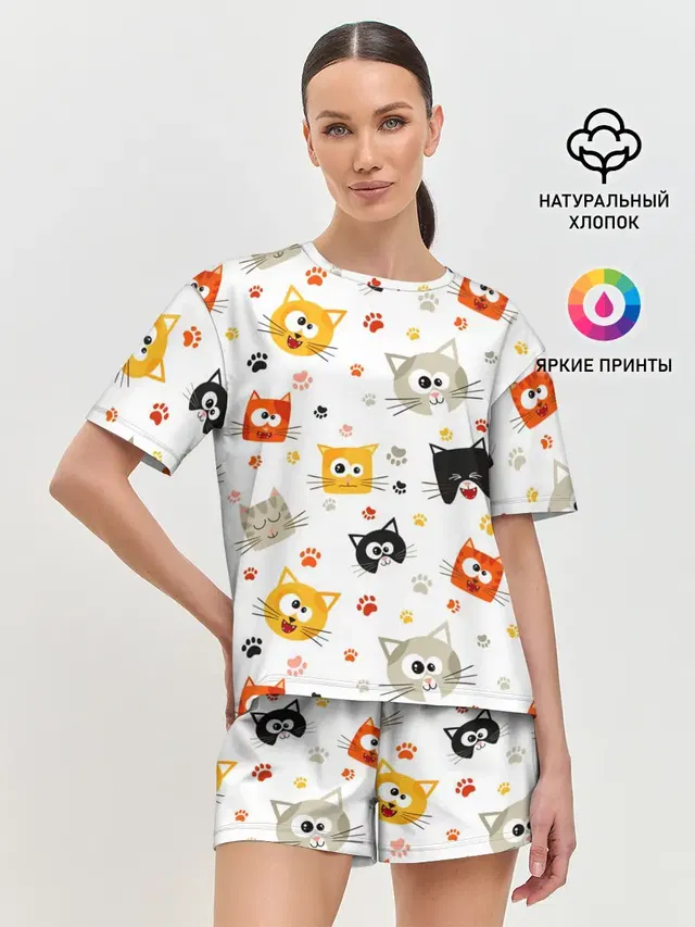 Женская пижама с шортами