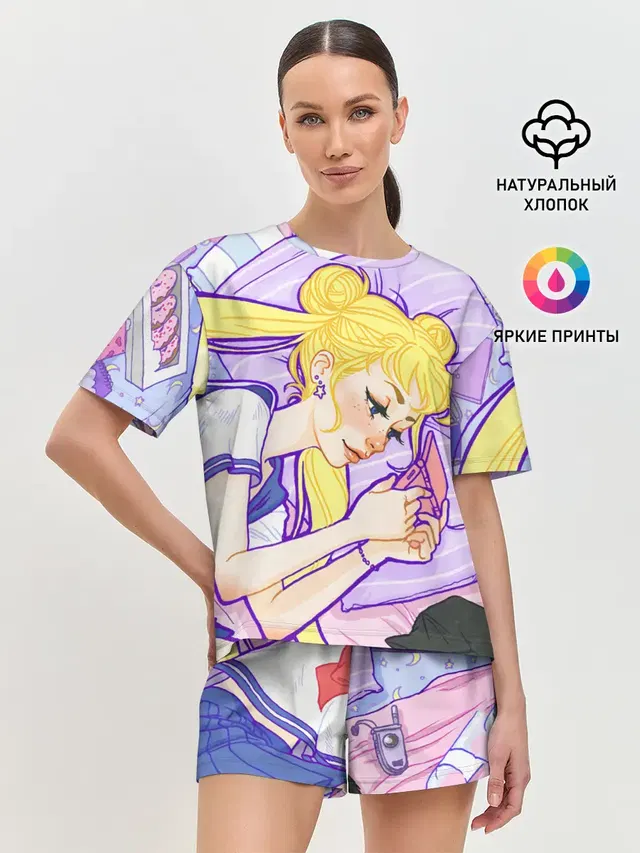 Женская пижама с шортами