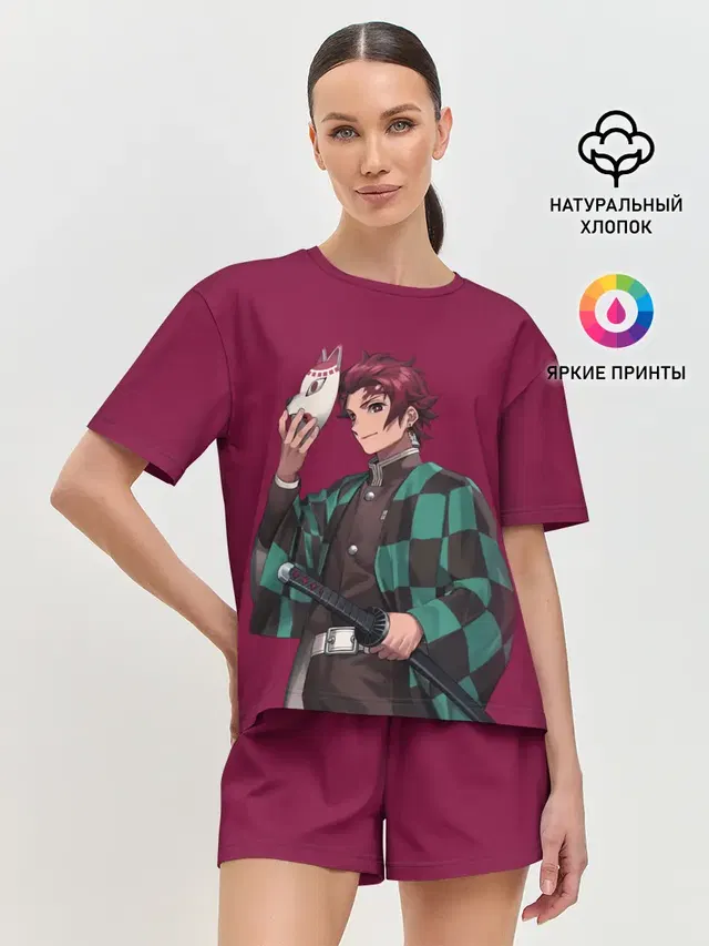 Женская пижама с шортами