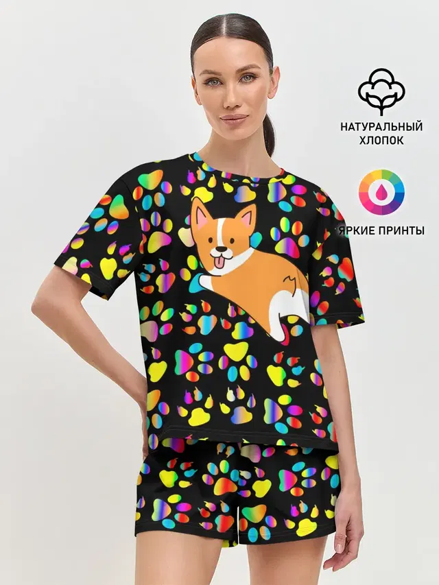 Женская пижама с шортами