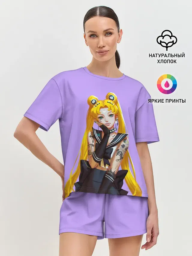 Женская пижама с шортами