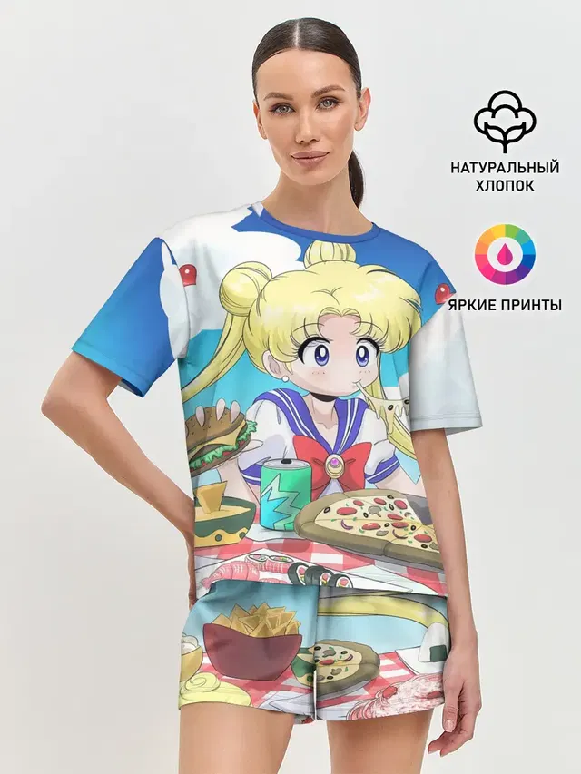 Женская пижама с шортами