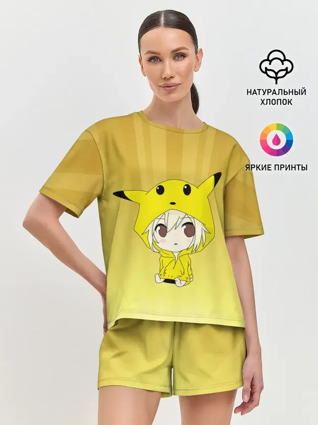 Женская пижама с шортами