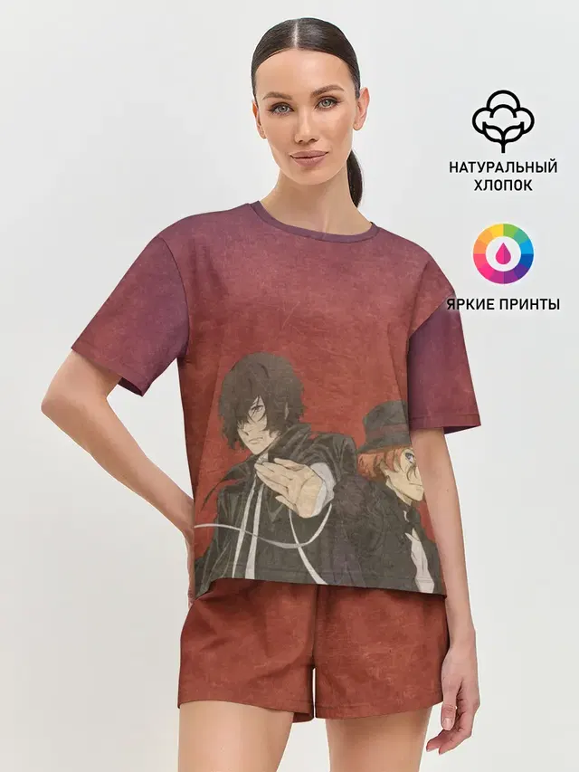 Женская пижама с шортами