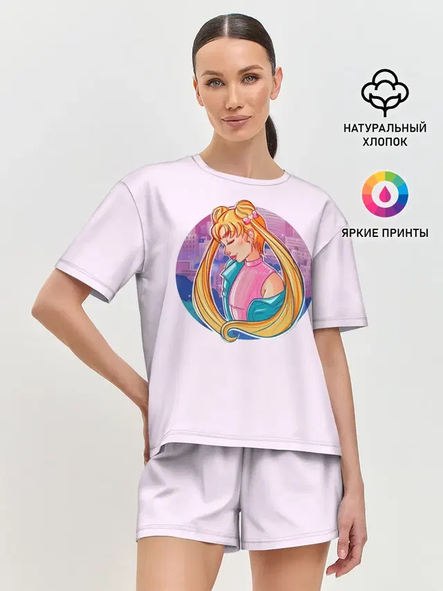 Женская пижама с шортами
