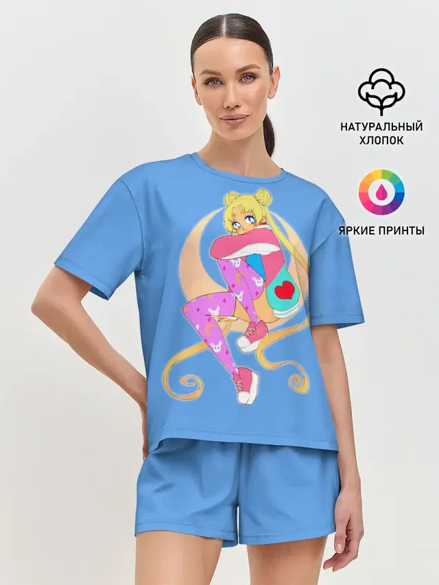 Женская пижама с шортами