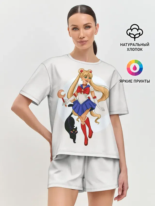 Женская пижама с шортами