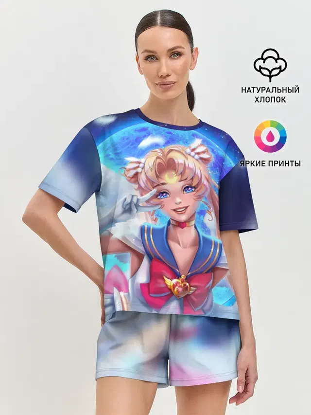 Женская пижама с шортами