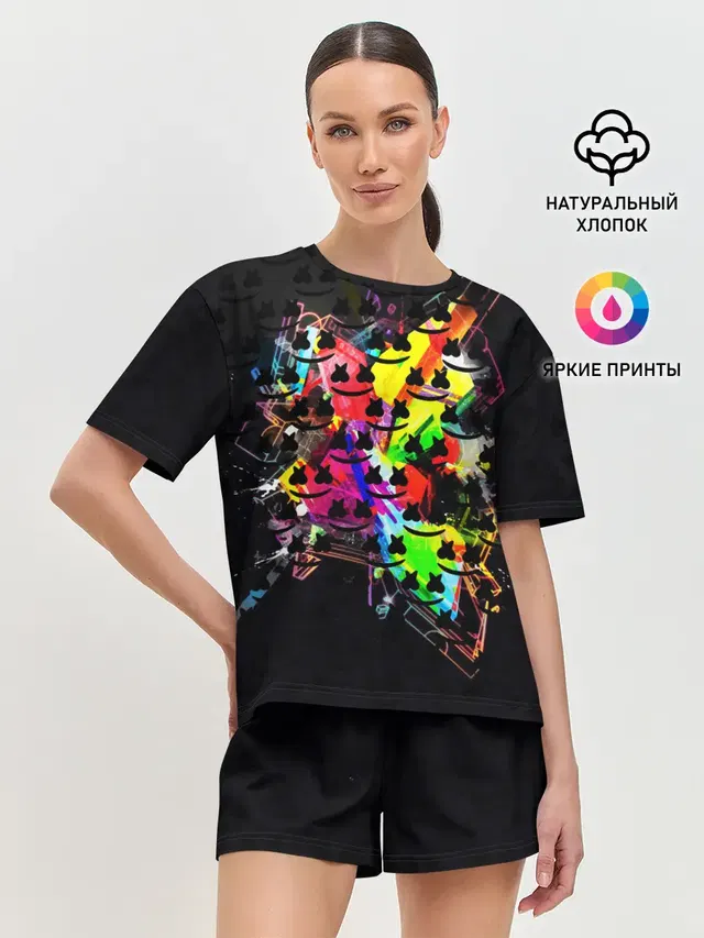 Женская пижама с шортами