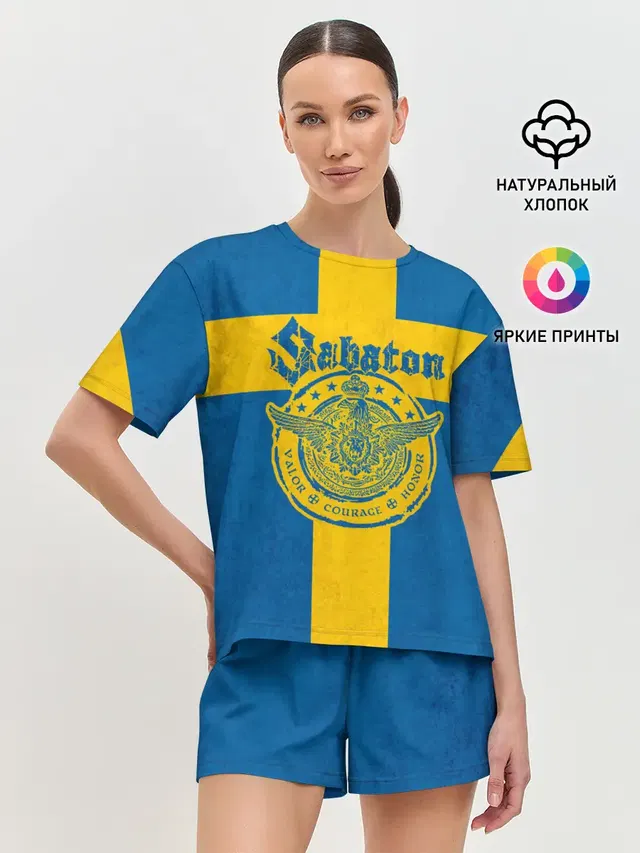 Женская пижама с шортами