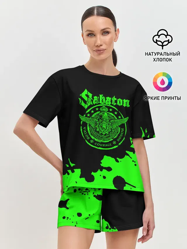 Женская пижама с шортами