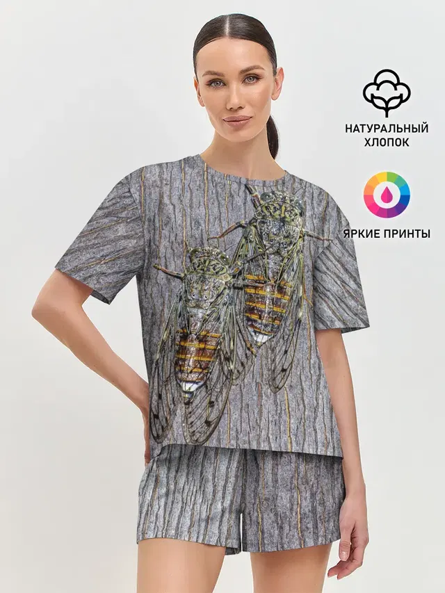 Женская пижама с шортами