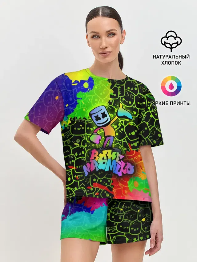 Женская пижама с шортами