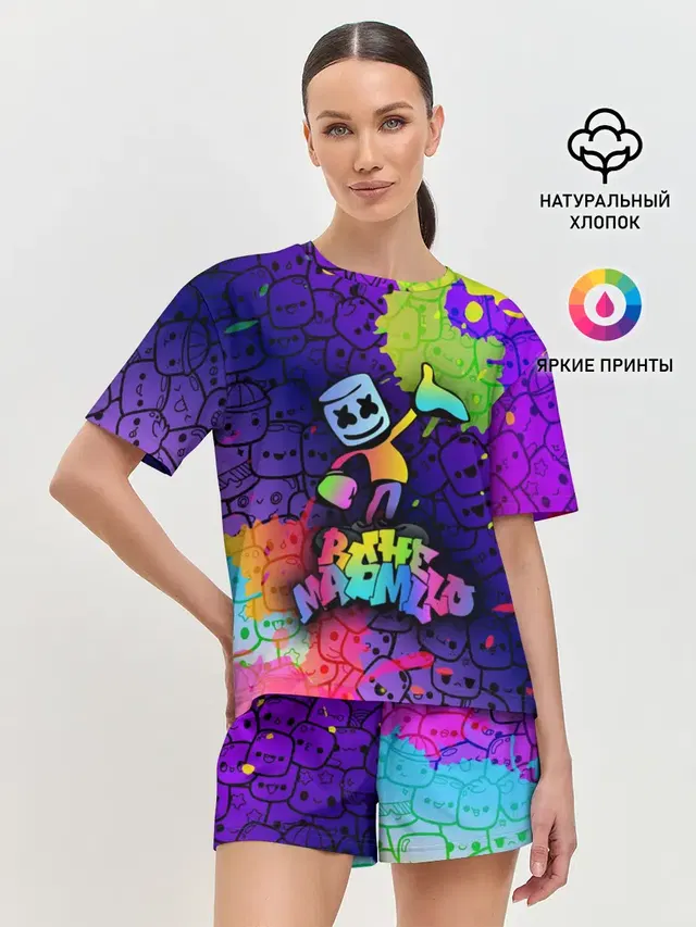 Женская пижама с шортами