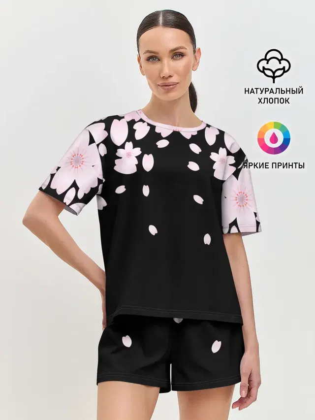 Женская пижама с шортами