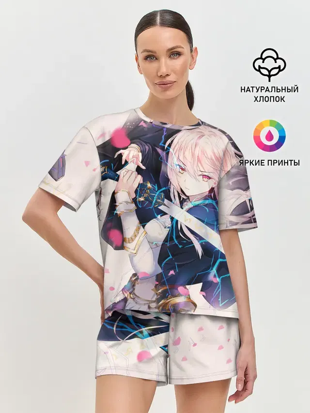 Женская пижама с шортами