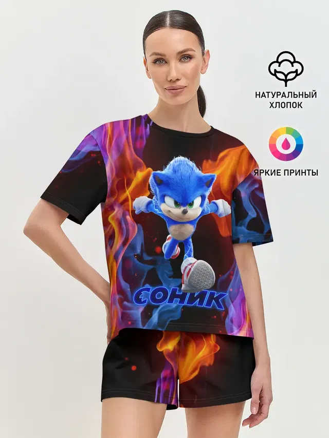 Женская пижама с шортами