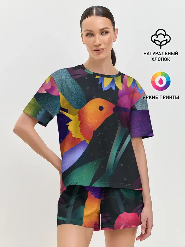 Женская пижама с шортами