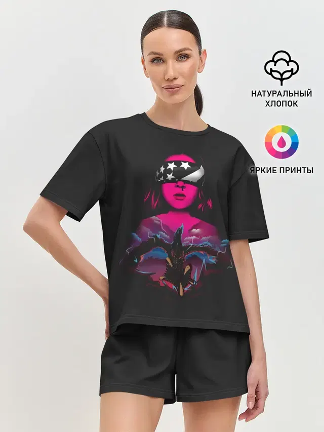 Женская пижама с шортами