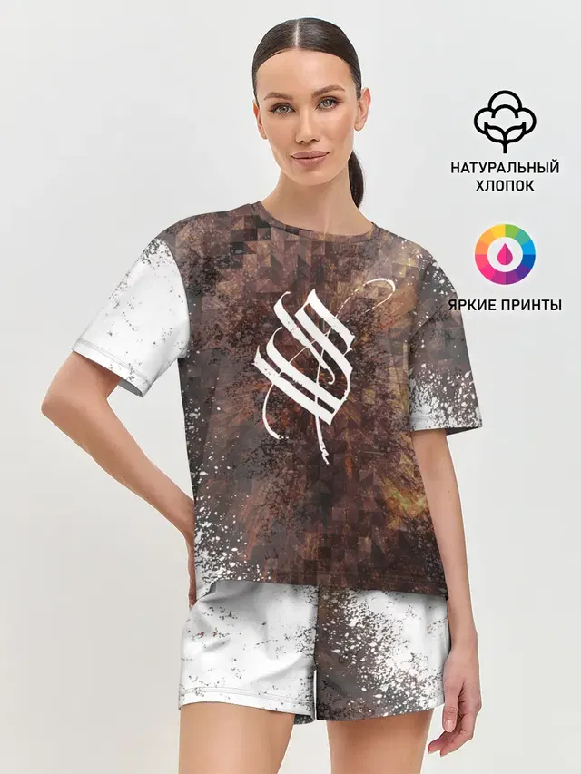 Женская пижама с шортами с принтом «Stigmata — Стигмата»
