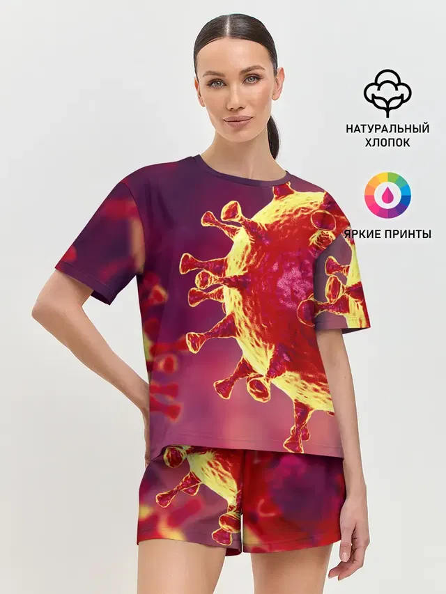 Женская пижама с шортами