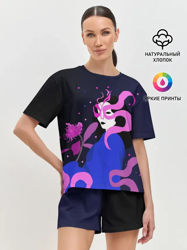 Женская пижама с шортами