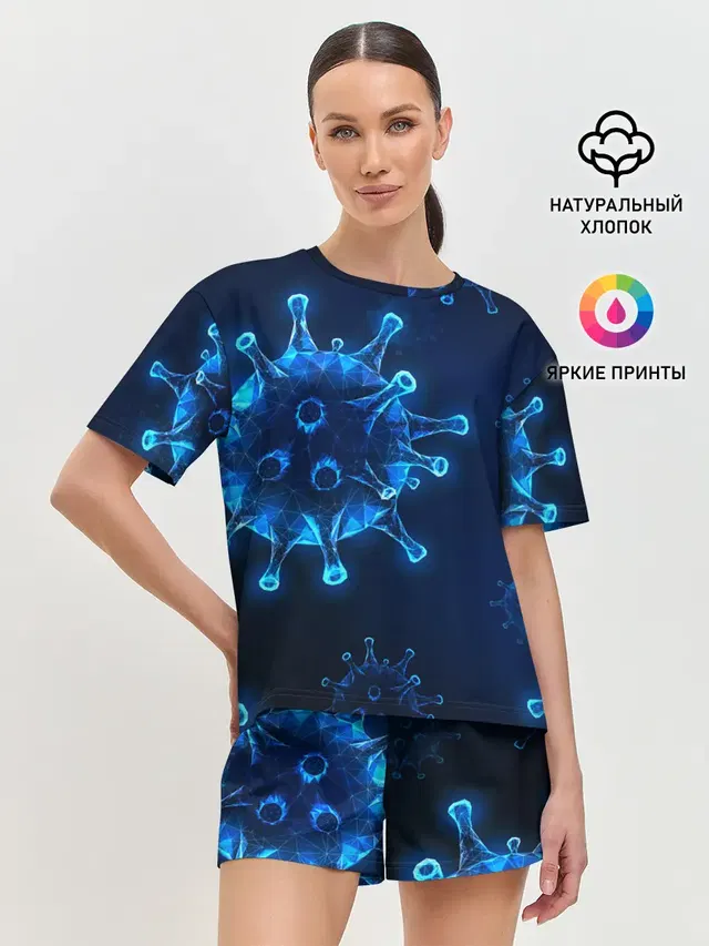 Женская пижама с шортами