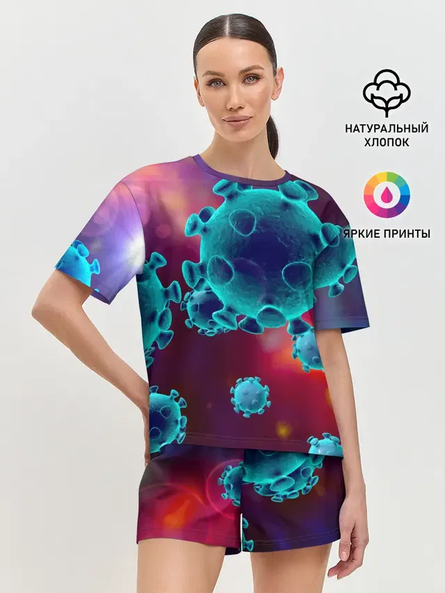 Женская пижама с шортами