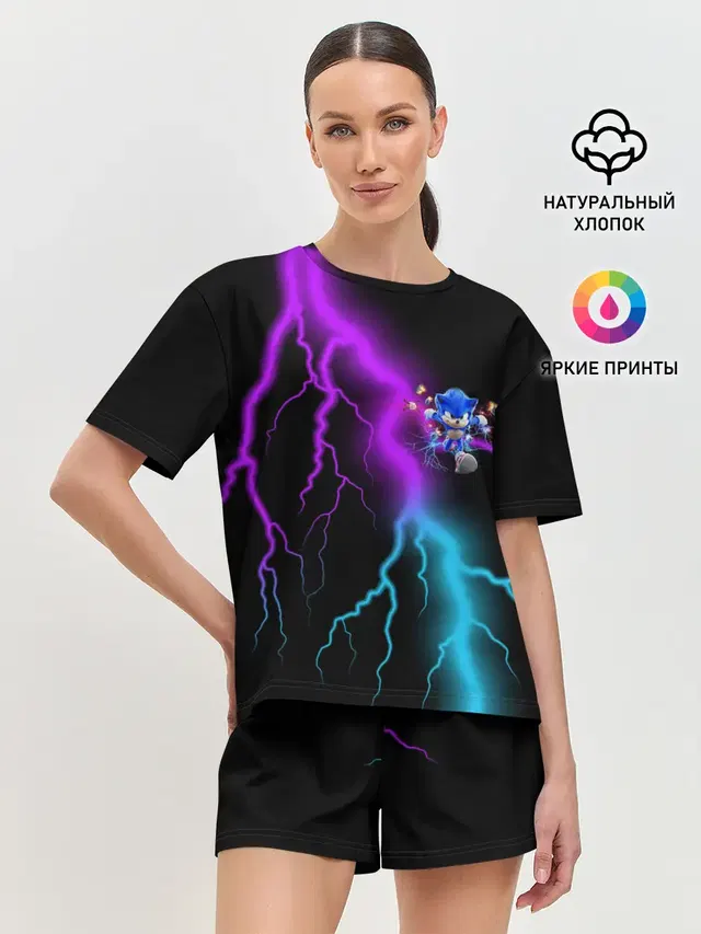 Женская пижама с шортами