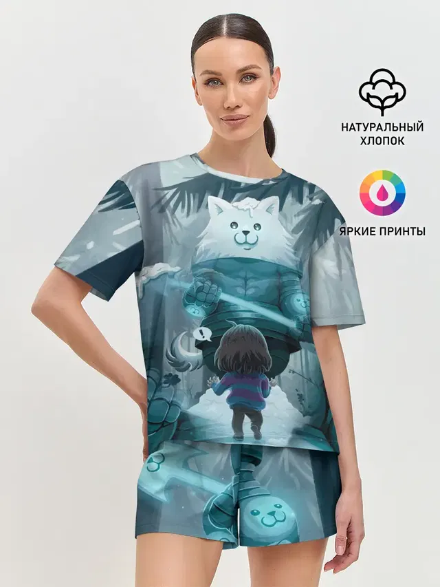 Женская пижама с шортами