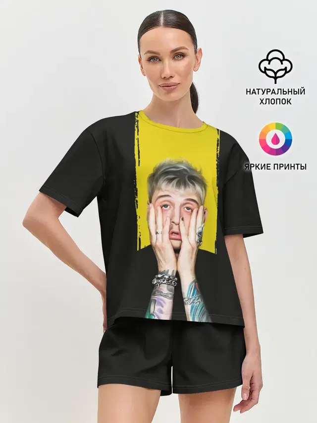 Женская пижама с шортами с принтом «Machine Gun Kelly — Colson Baker Machine Gun Kelly»