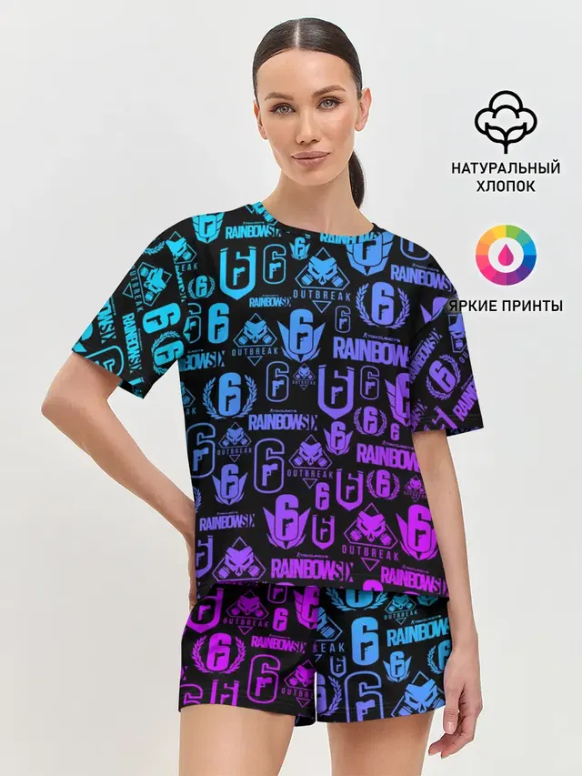Женская пижама с шортами