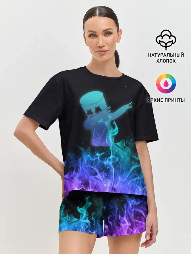 Женская пижама с шортами