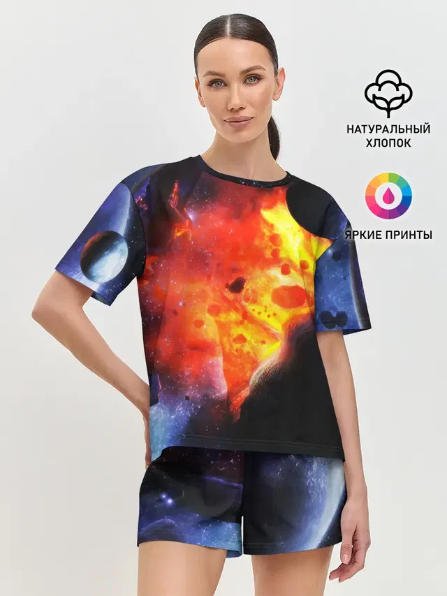 Женская пижама с шортами