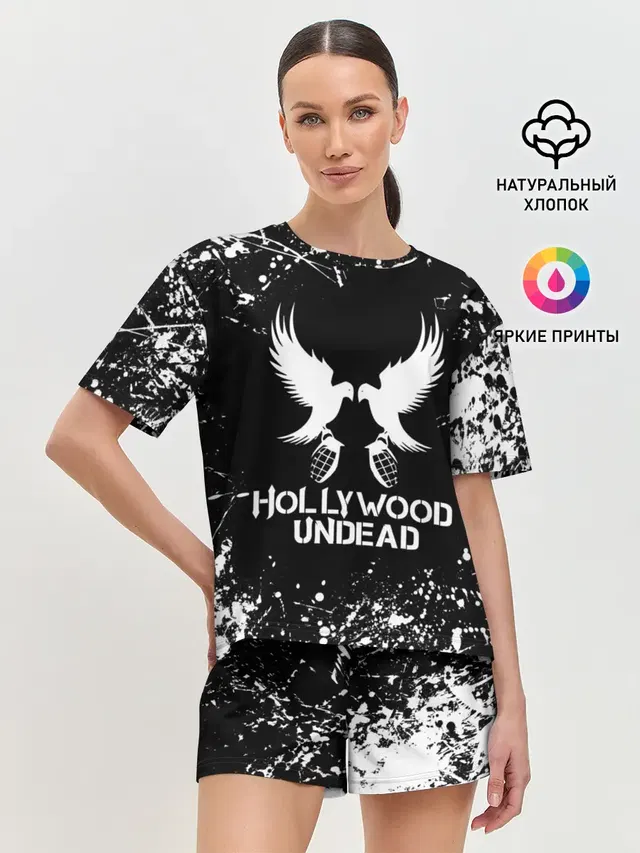 Женская пижама с шортами