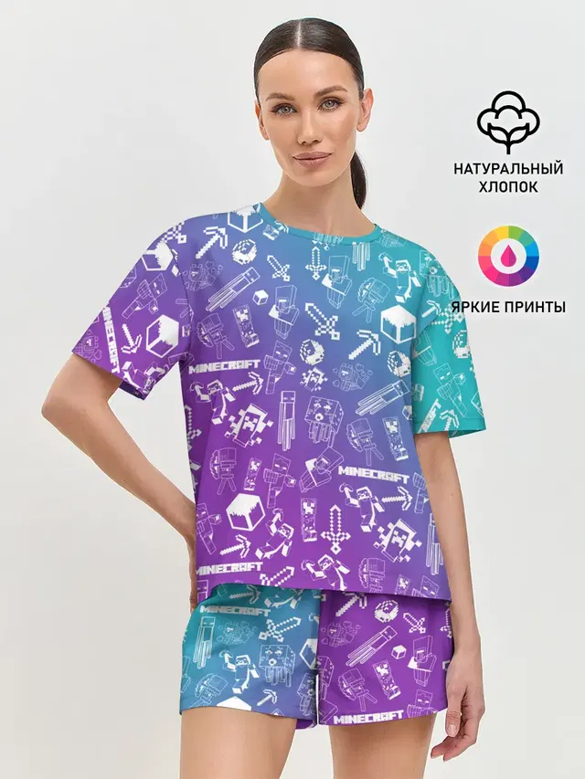 Женская пижама с шортами