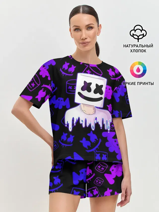 Женская пижама с шортами