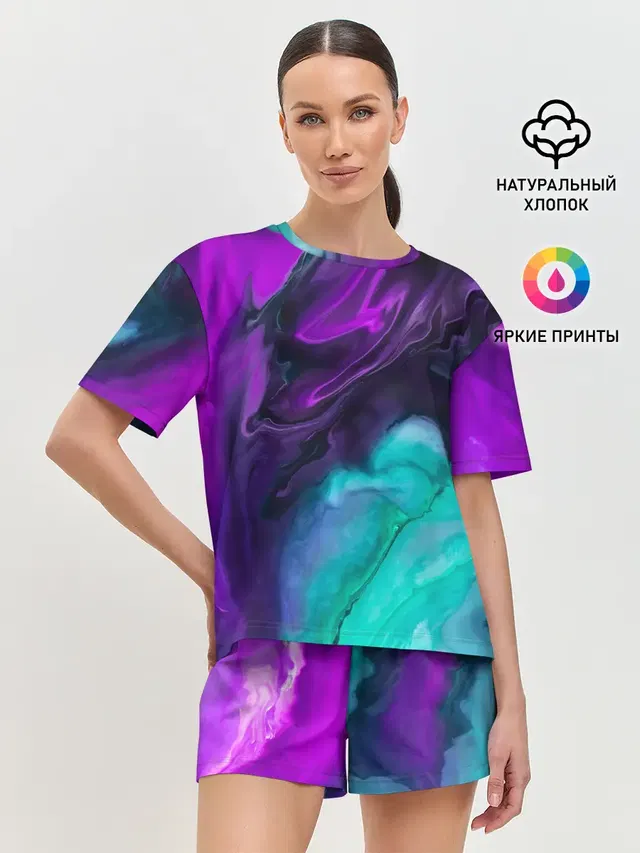 Женская пижама с шортами