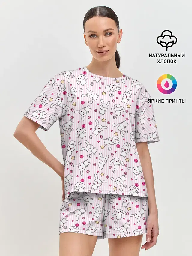 Женская пижама с шортами