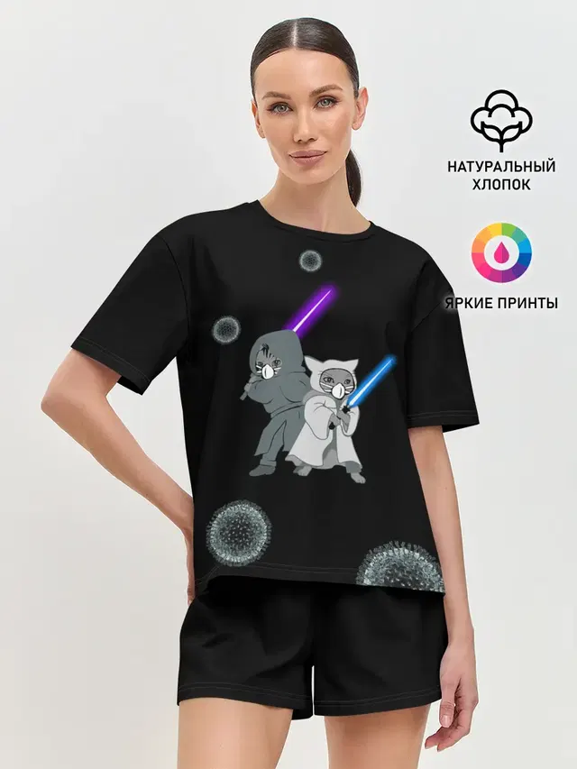 Женская пижама с шортами