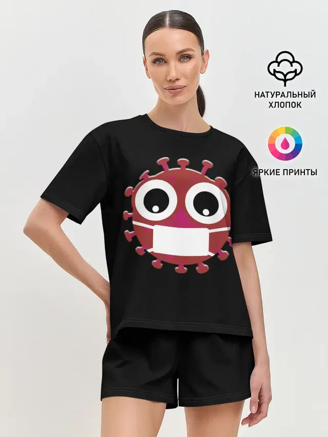 Женская пижама с шортами