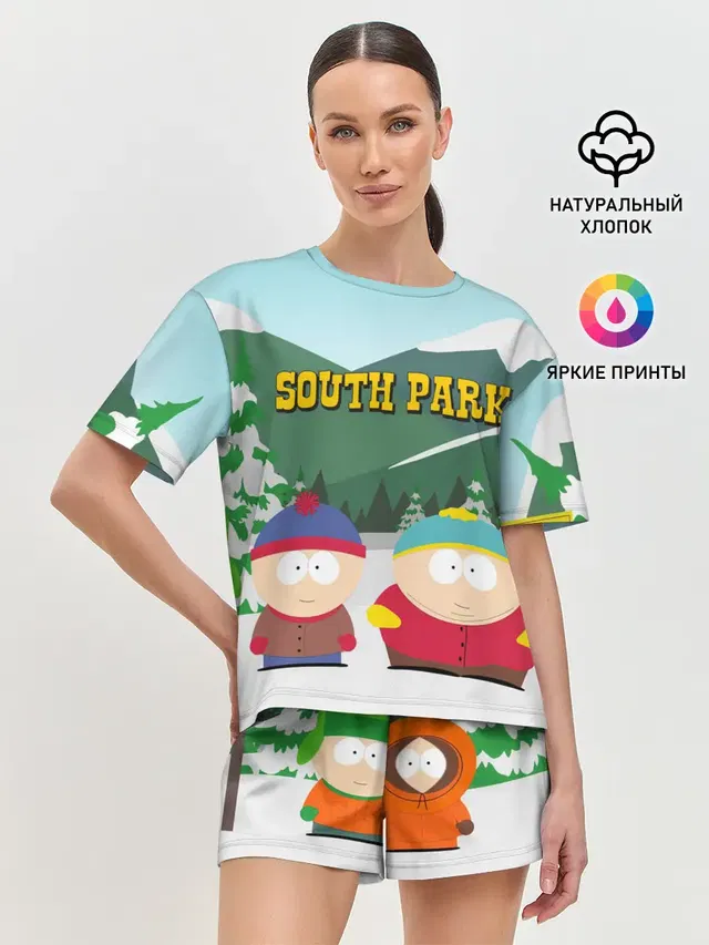 Женская пижама с шортами