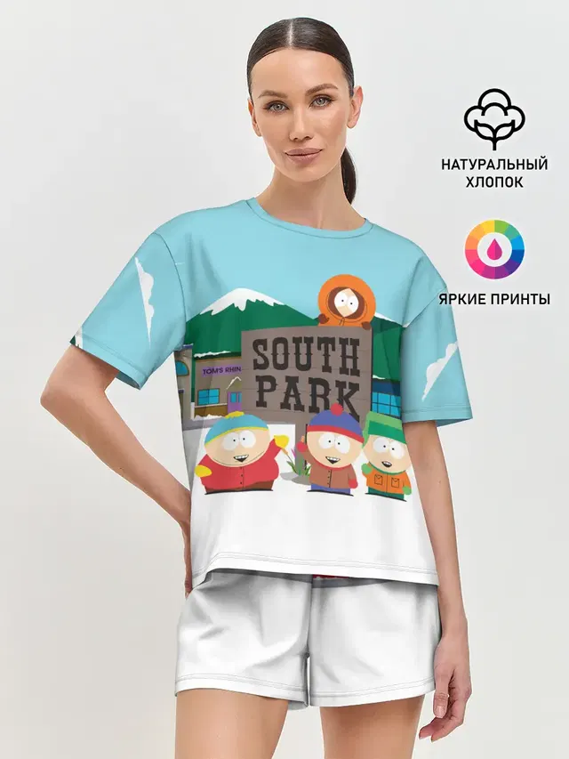 Женская пижама с шортами
