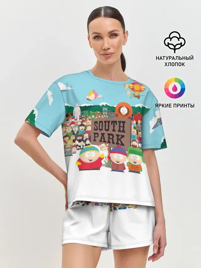 Женская пижама с шортами