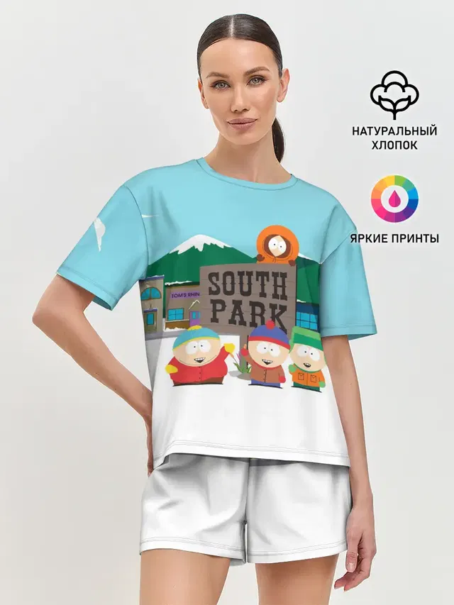 Женская пижама с шортами
