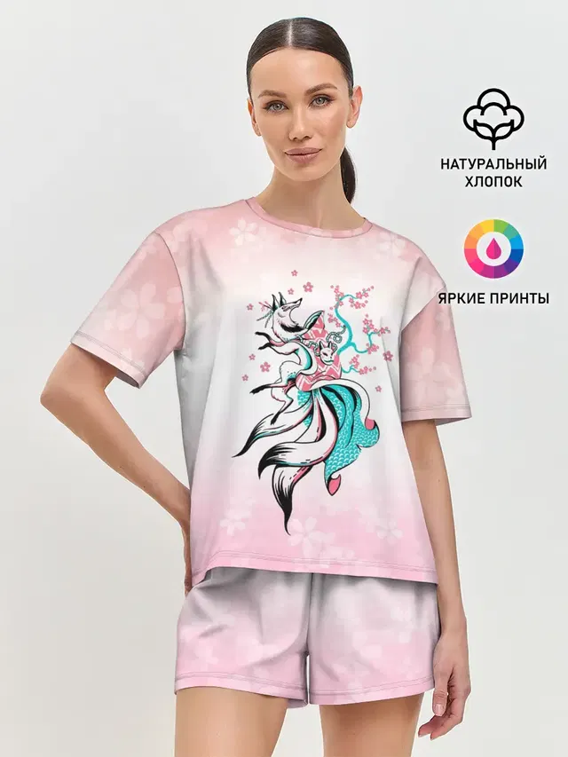 Женская пижама с шортами